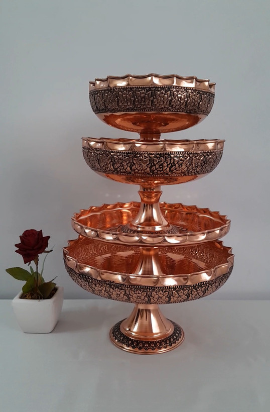 سرویس پذیرایی مسی زنجان ۴ تکه