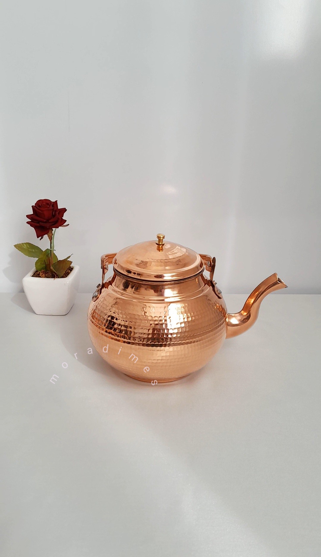 کتری مسی چکشی زنجان مدل توپی